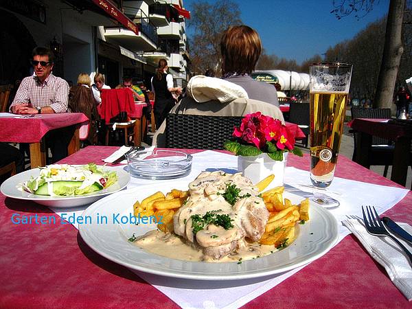 [德國美食] Garten Eden Koblenz，柯布林茲的人氣蘑菇豬排 @莉芙小姐愛旅遊