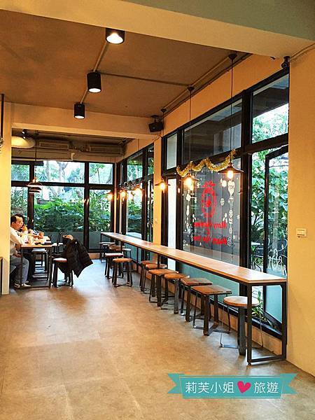 [美食] 台北 媽媽嘴咖啡．視野極佳的森林系玻璃屋咖啡館 (淡水樂活店) @莉芙小姐愛旅遊