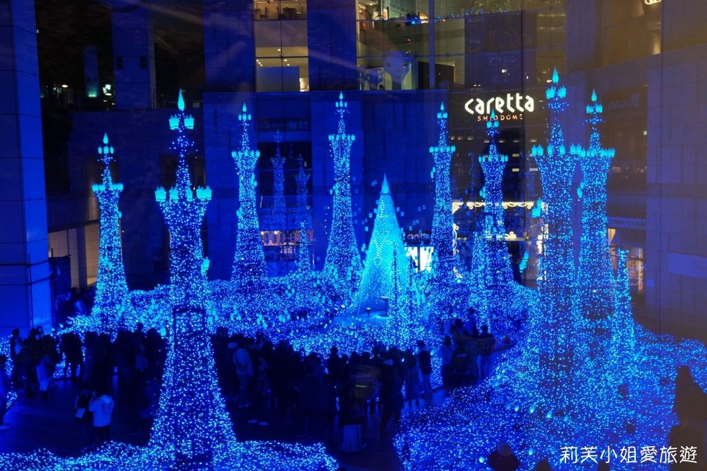 [旅遊] 日本 2018東京聖誕節點燈之汐留Caretta Illumination迪士尼樂曲燈光秀 (汐留站) @莉芙小姐愛旅遊