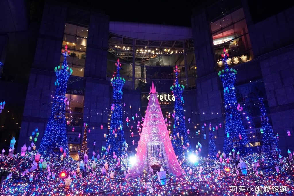 [旅遊] 日本 2019東京聖誕節點燈之汐留 Caretta Illumination 阿拉丁電影主題曲 (汐留站) @莉芙小姐愛旅遊