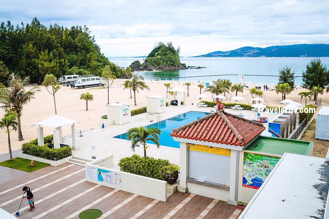 [沖繩住宿] 沖繩喜璃愈志 LCH 海灘度假村，高CP值的私人沙灘海景房飯店，樓下是超商，機場巴士直達 @莉芙小姐愛旅遊