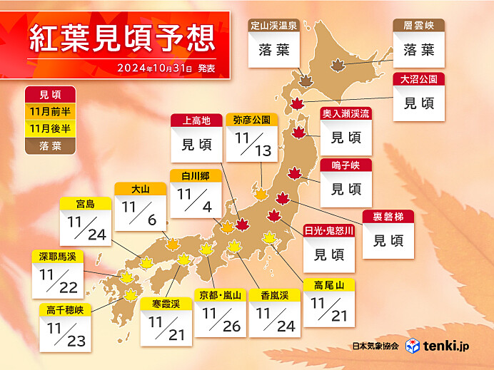 [日本旅遊] 2024 日本紅葉前線預測、熱門銀杏、楓葉景點跟旅遊心得 @莉芙小姐愛旅遊