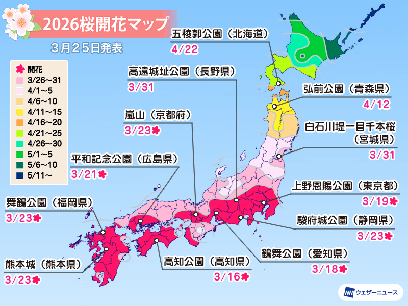 [日本旅遊] 2026 日本櫻花最前線預測、全國櫻花情報、開花預測、賞櫻景點跟心得 @莉芙小姐愛旅遊