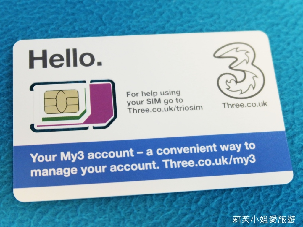 [sim卡] 英國 旅遊必備的3電話預付卡．免換卡可在60個國家上網、通話 (費用/購買整理） @莉芙小姐愛旅遊