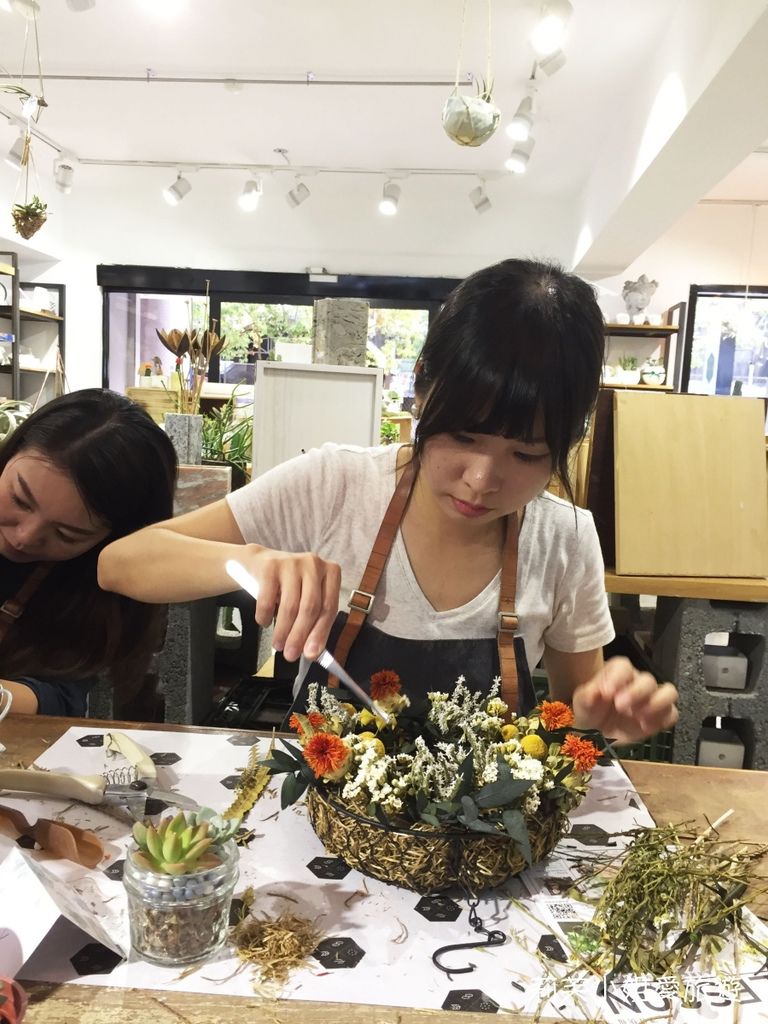 [花藝] 台北 療癒舒壓的花藝課程之有肉 Succulent &#038; Gift 多肉植物盆栽 (大安站) @莉芙小姐愛旅遊