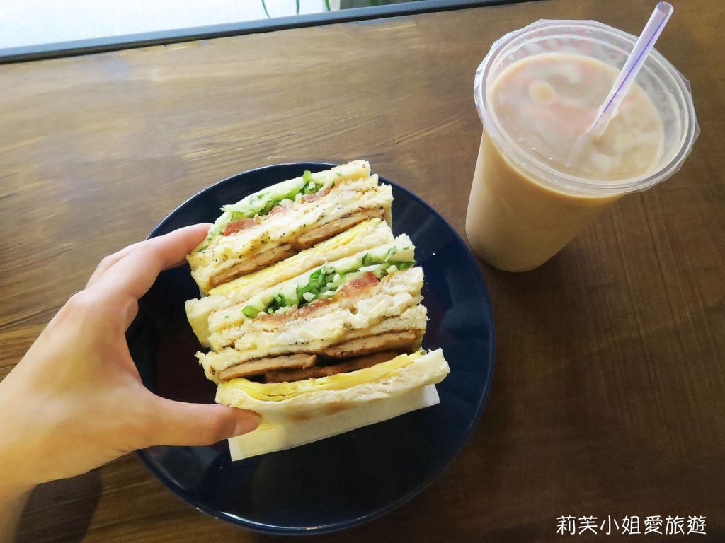 [美食] 台北 好遞食肉蛋炭烤三明治通化店之澎湃到滿出來的豬排蛋吐司 (信義安和站) @莉芙小姐愛旅遊