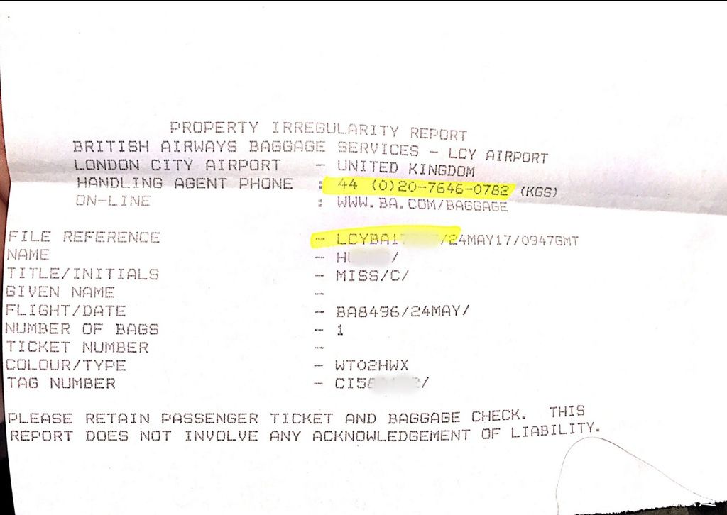 [旅行] British Airway 英國航空行李遺失及申請賠償的實際心得分享SOP完整攻略 @莉芙小姐愛旅遊
