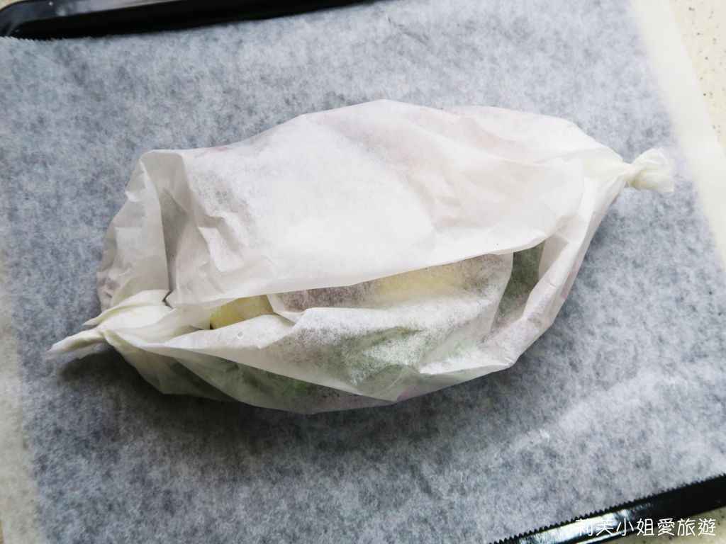 [食譜] 紙包蔬菜奶油蒜香鮭魚之零失敗的烤箱料理 (使用國際牌蒸氣烘烤爐) @莉芙小姐愛旅遊