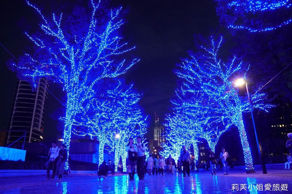 [旅遊] 日本 2018東京聖誕節點燈之涉谷青の洞窟．藍色燈海的美艷步道 (涉谷站) @莉芙小姐愛旅遊
