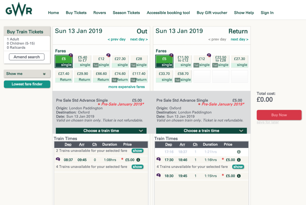 [旅遊] 2019 英國火車GWR限時特惠(GWR Promotion)．倫敦到牛津、巴斯最低 5英鎊起 @莉芙小姐愛旅遊