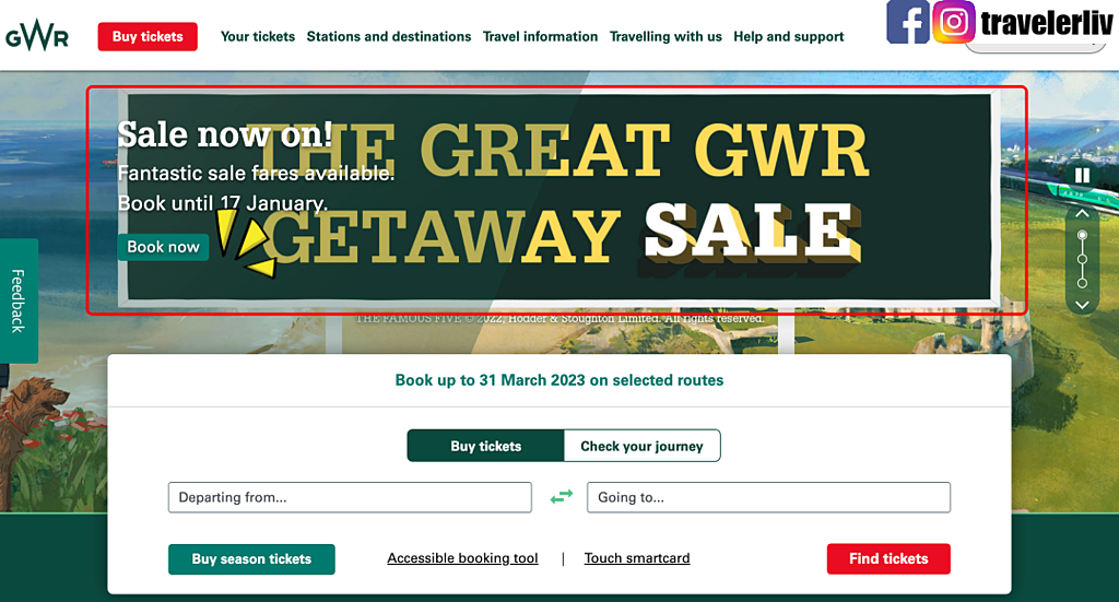 [英國交通] 2023 英國火車 GWR 限時特惠(GWR Promotion)．倫敦到牛津、巴斯最低5英鎊起 @莉芙小姐愛旅遊